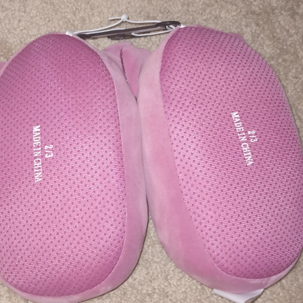 Kids Squishmallows Raccoon Pink‎ Slippers Girls 2/3 M